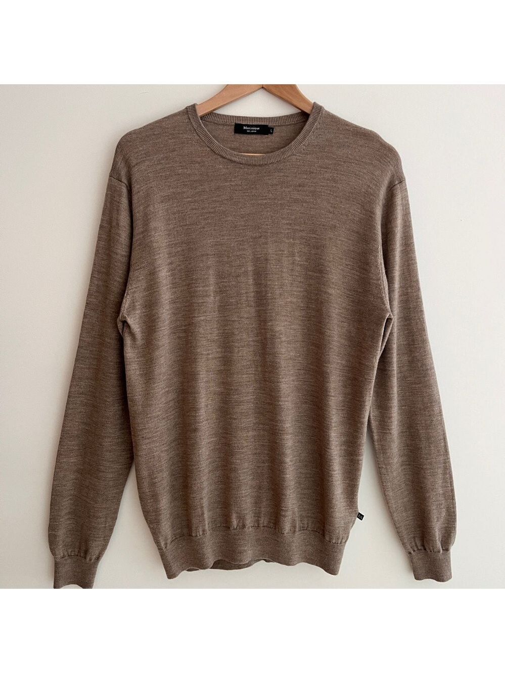 MATINIQUE Margrate 100% Merino Lightweight Crew Neck Sweater Academia Preppy